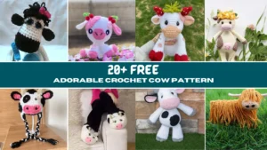 Free Adorable Crochet Cow Pattern