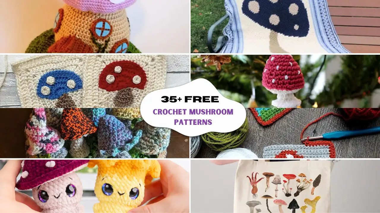 35+ Free Crochet Mushroom Patterns