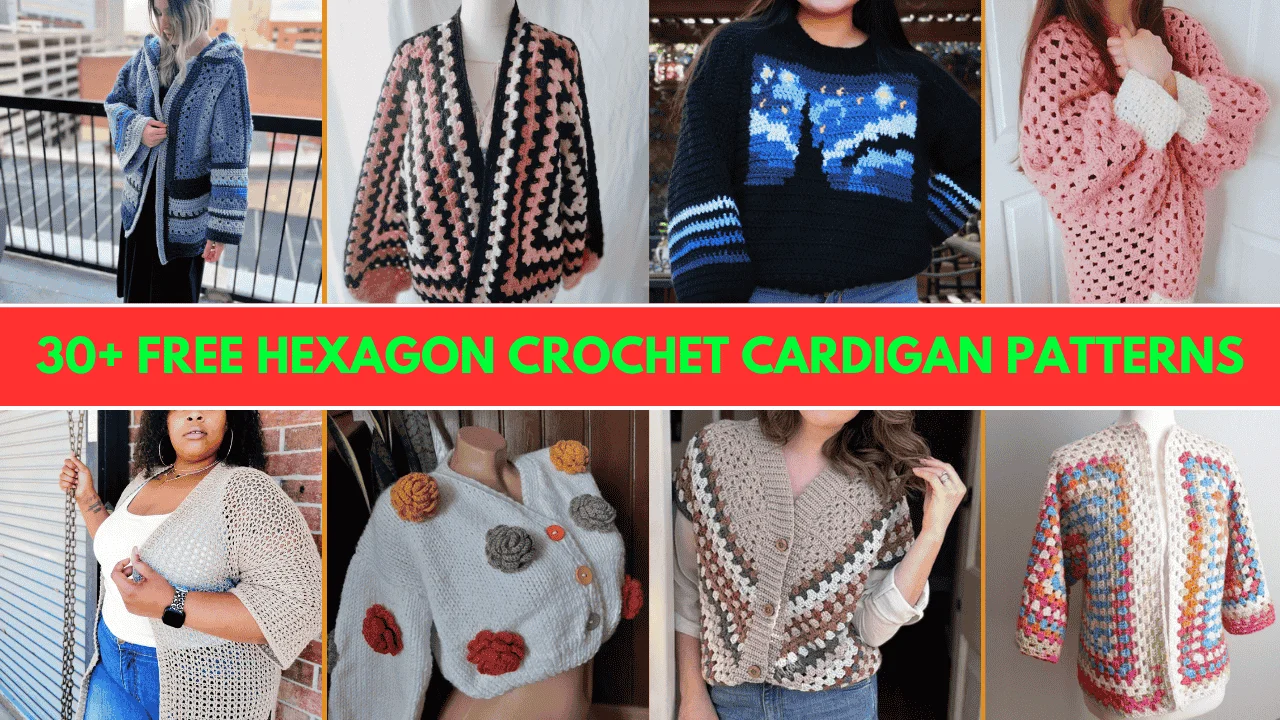 Hexagon Crochet Cardigan