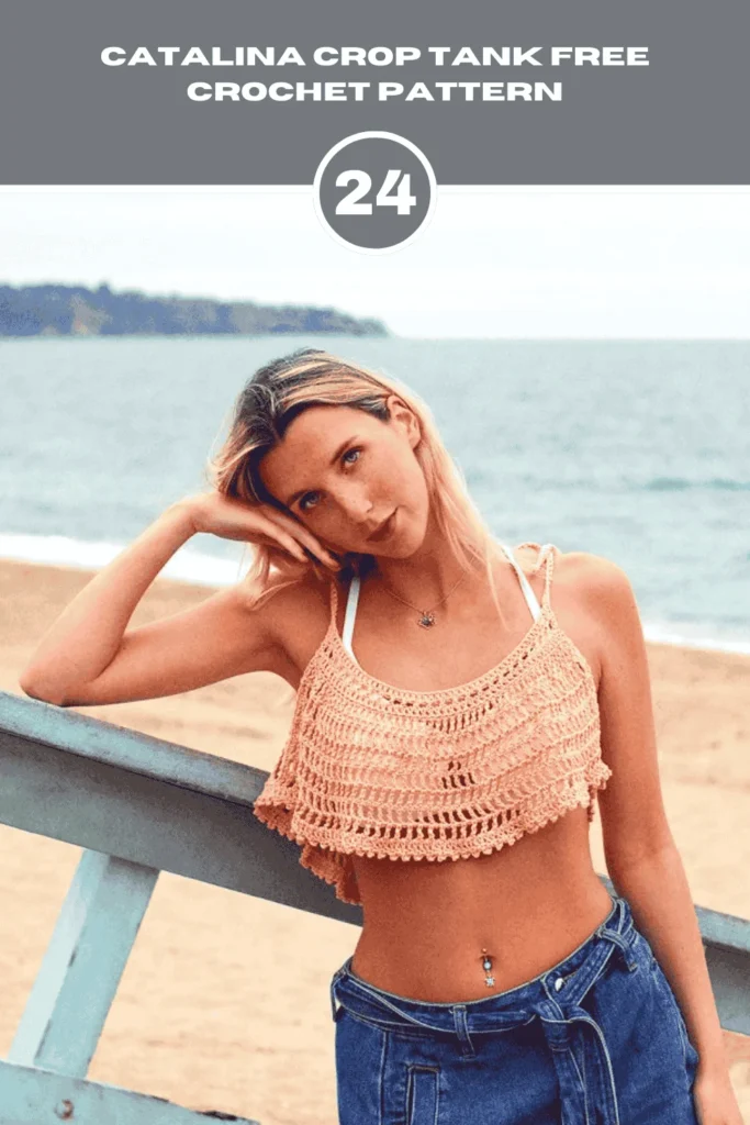 Catalina Crop Tank Free Crochet Summer tops Pattern