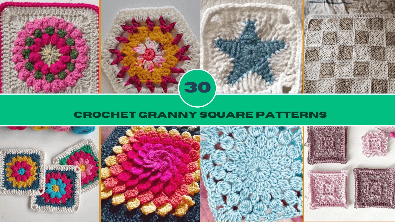 Crochet Grannay Square Pattern