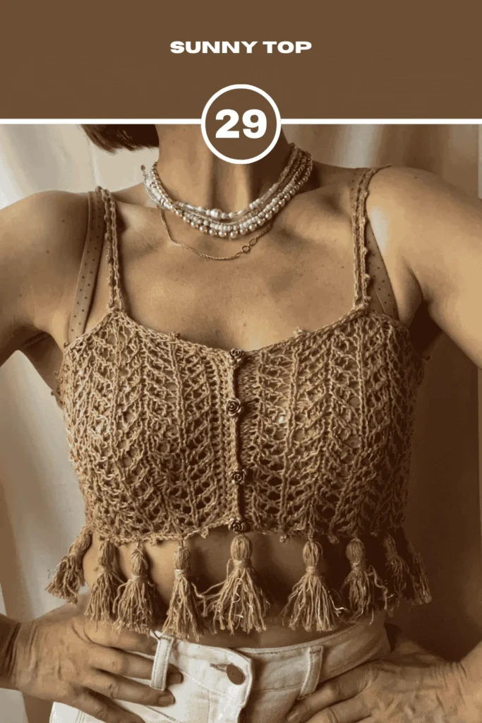 Sunny Crochet Summer tops