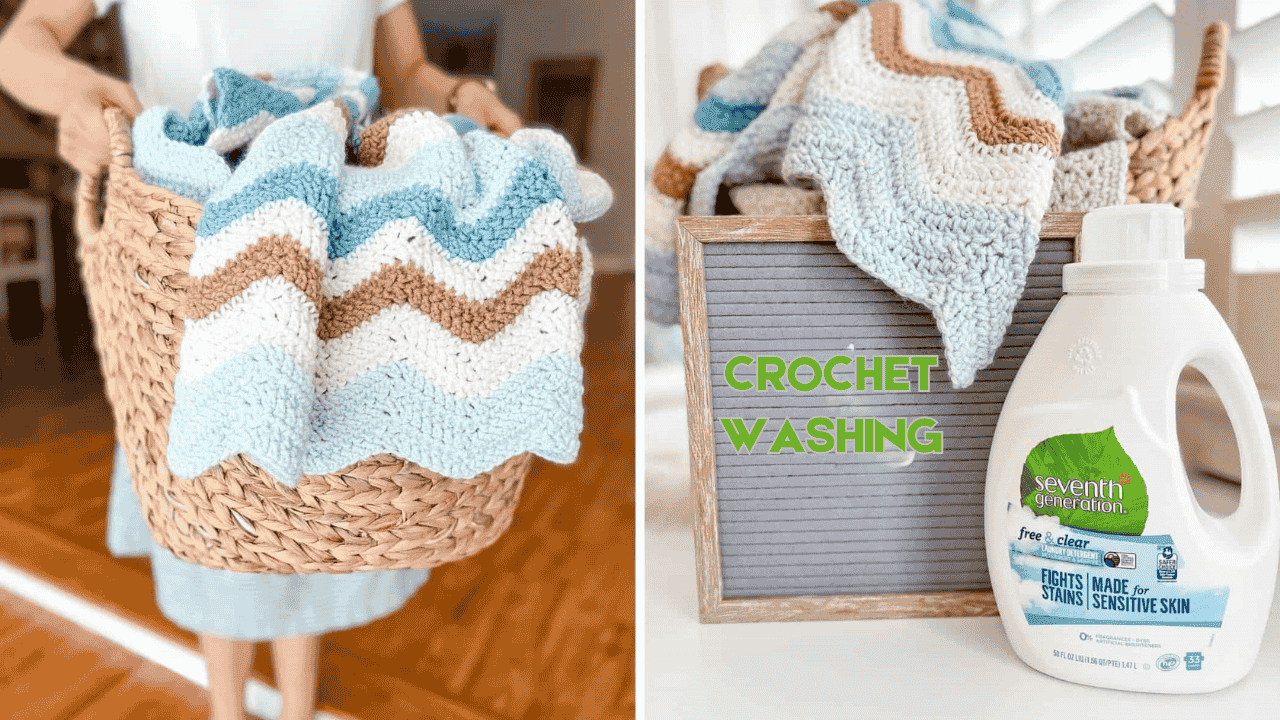 How to wash crochet blanket: Hand & Machine wash