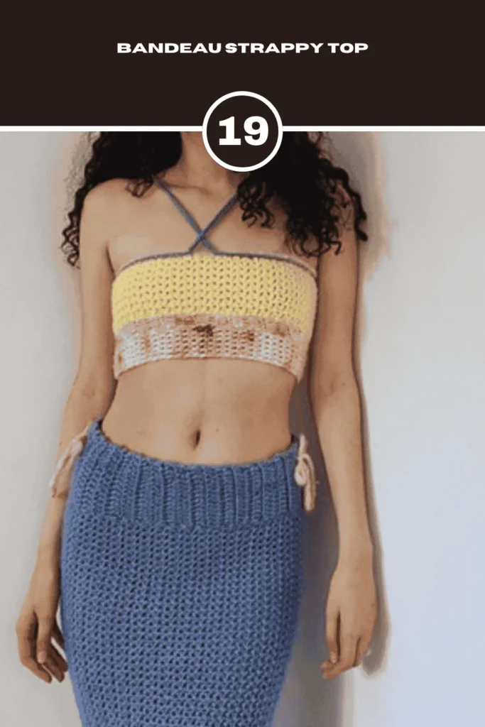 Bandeau Strappy Top Crochet pattern