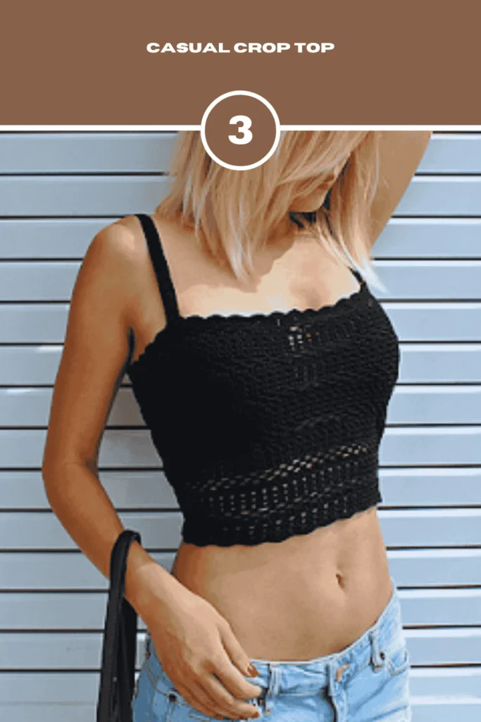 Casual Crochet Crop Top Pattern