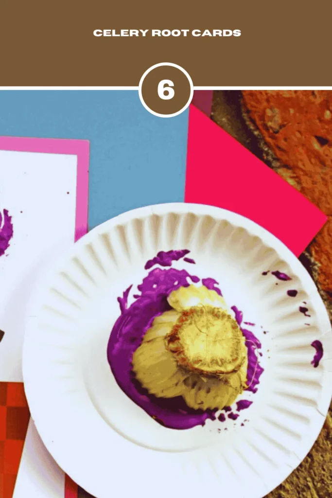 Celery Root Cards Mother's Day Crafts