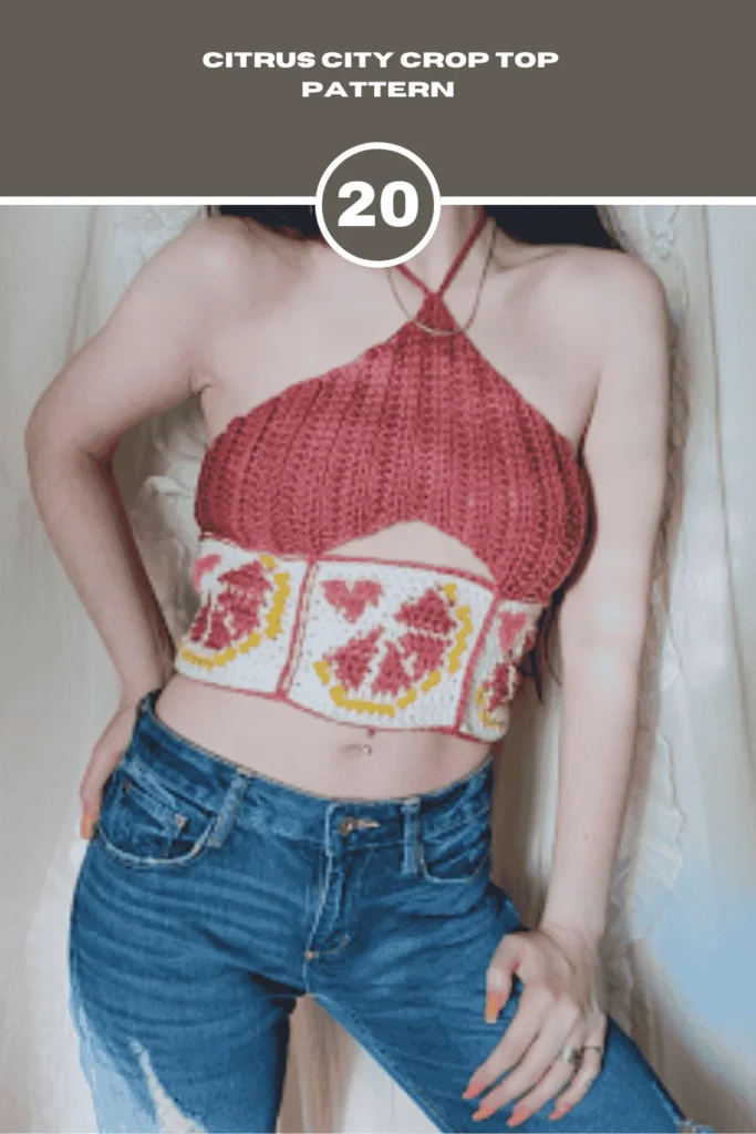 Citrus City Crochet Crop Top Pattern