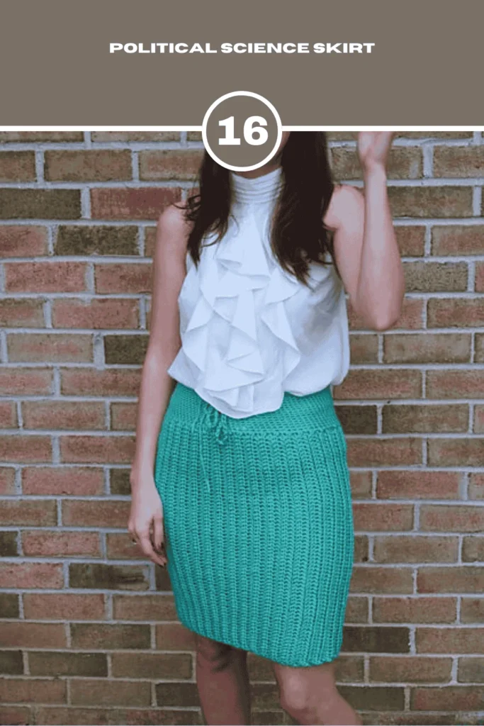 Political Science Crochet Skirt Pattern