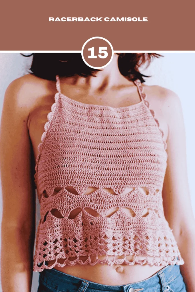 Racerback Camisole Crochet Crop Top Pattern