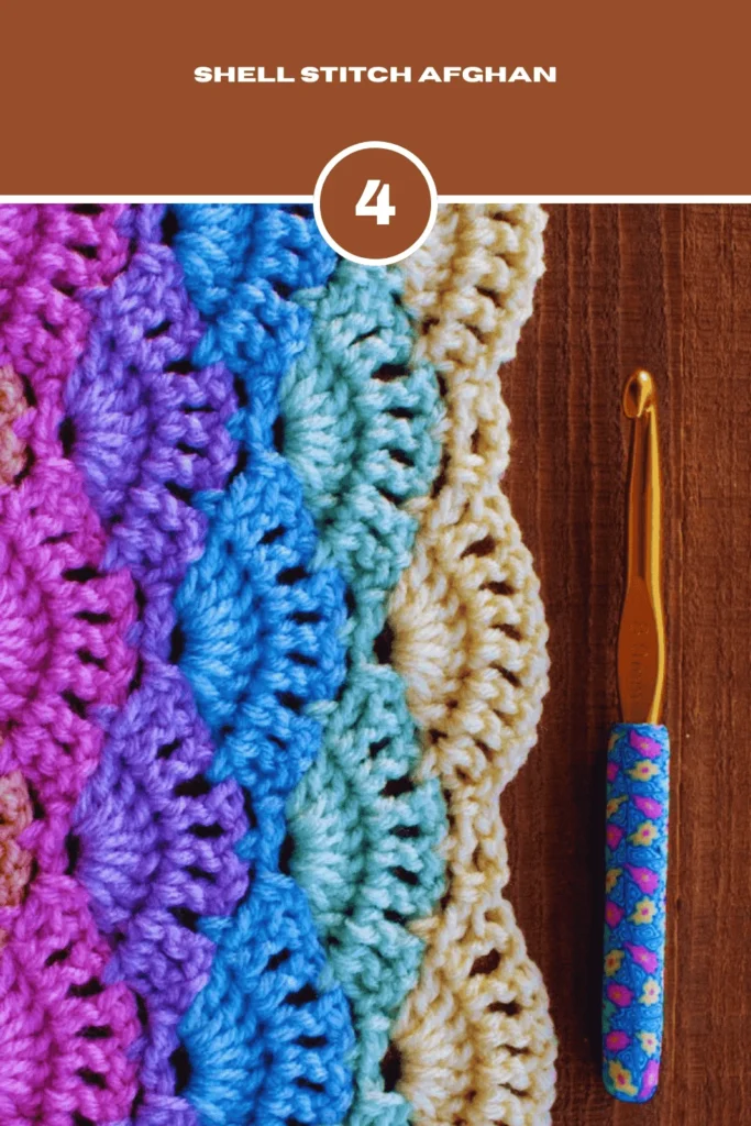 Crochet Shell Stitch Afghan