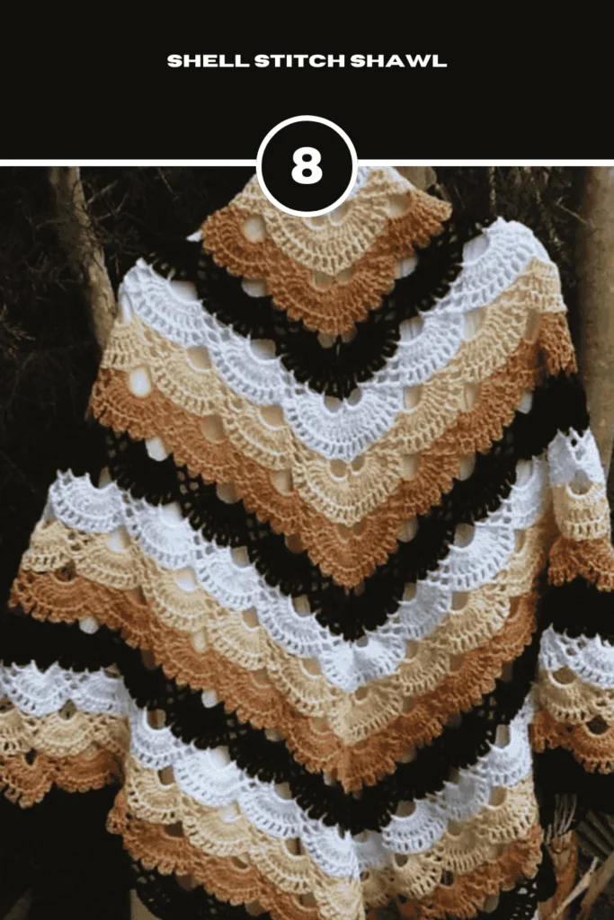 Crochet Shell Stitch Shawl