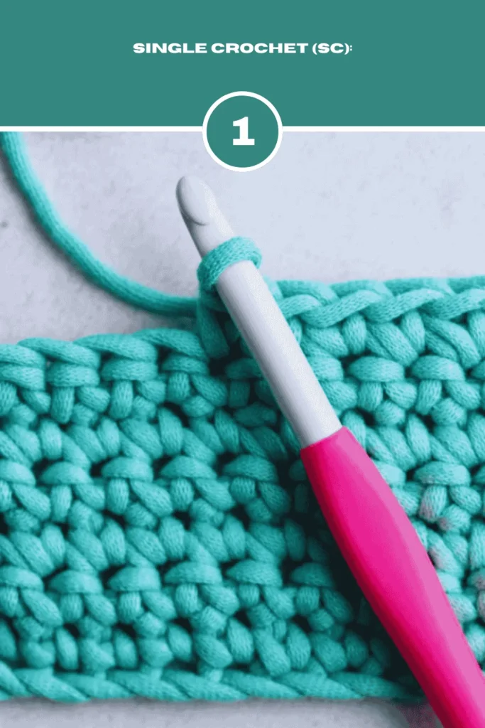 Single Crochet (SC) For Making Crochet Cat Couch