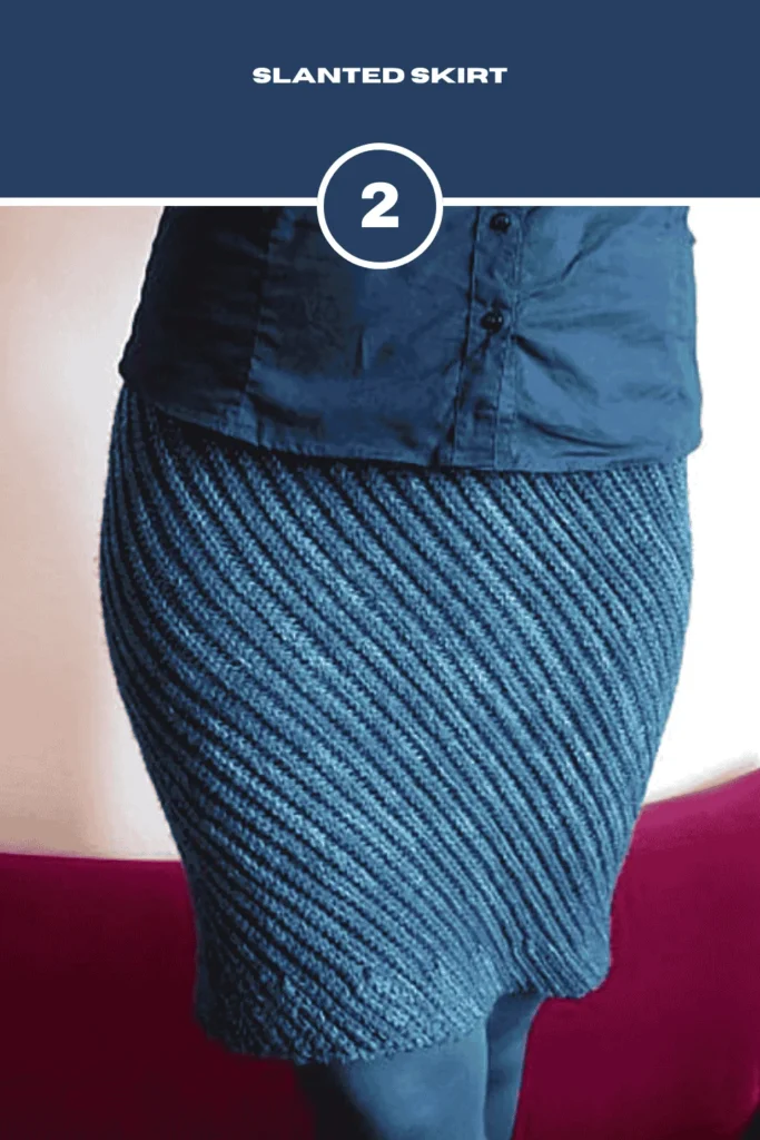Slanted Crochet skirt Pattern