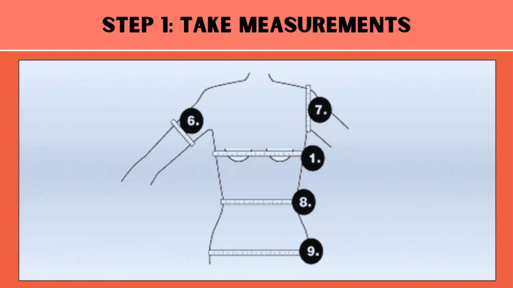 To crochet a sweater, the first step is to Take Measurements