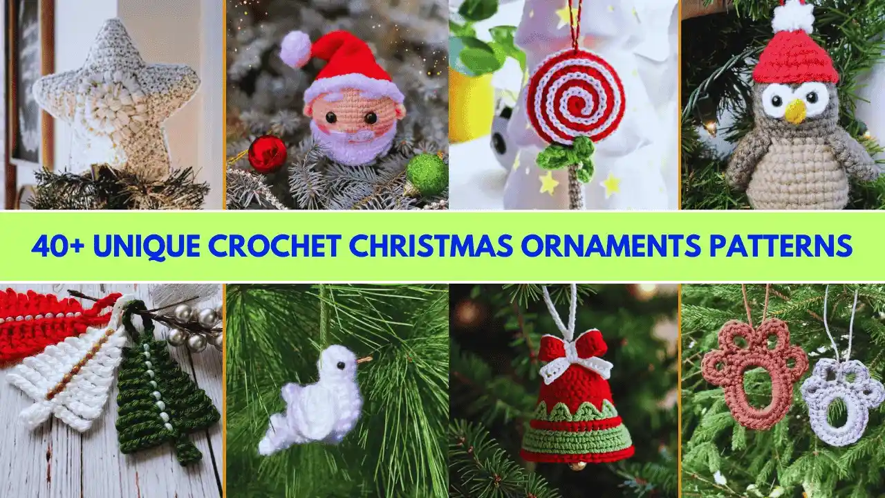 40+ Free Crochet Christmas Ornaments Patterns