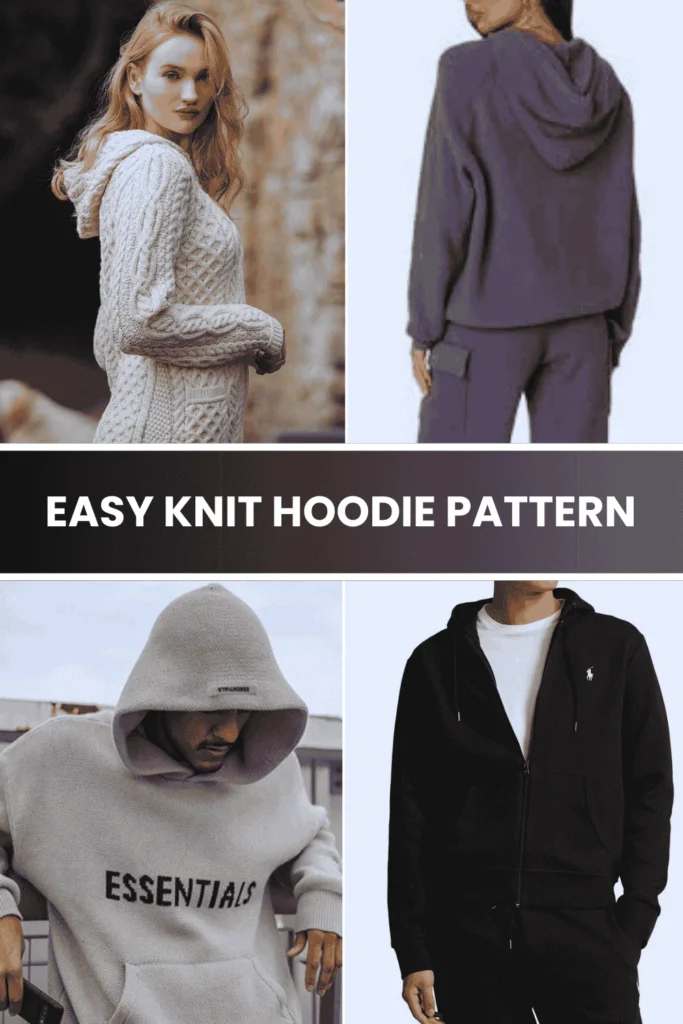Knit hoodie