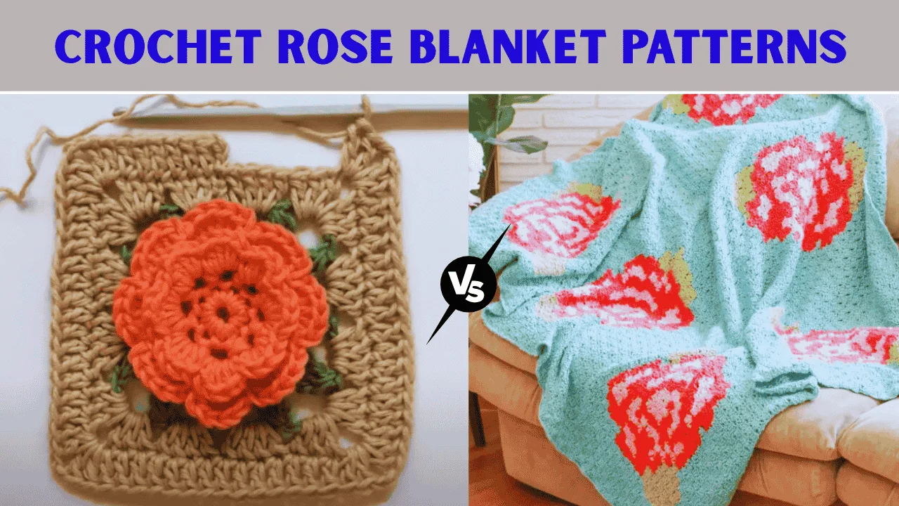 Crochet Rose Blanket Patterns