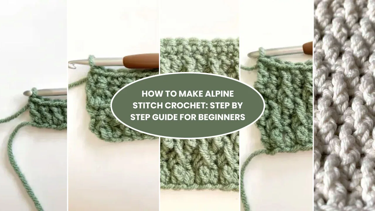 How to make alpine stitch crochet