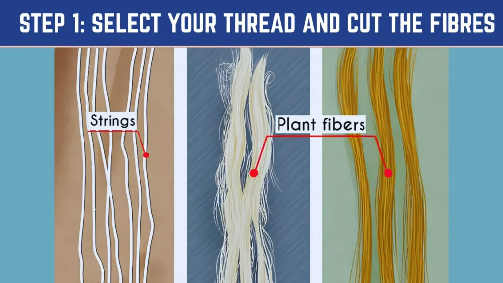 Select Your Thread and Cut the fibres