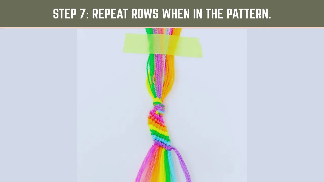 Repeat rows when in the pattern