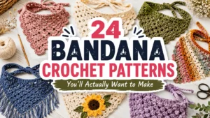 24 Bandana Crochet Patterns You'll Actually Want to Make