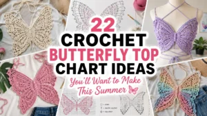 Crochet Butterfly Top Chart Ideas You'll Want to Make This Summer