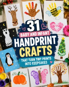 31 Baby and Infant Handprint Crafts That Turn Tiny Prints Into Keepsakes