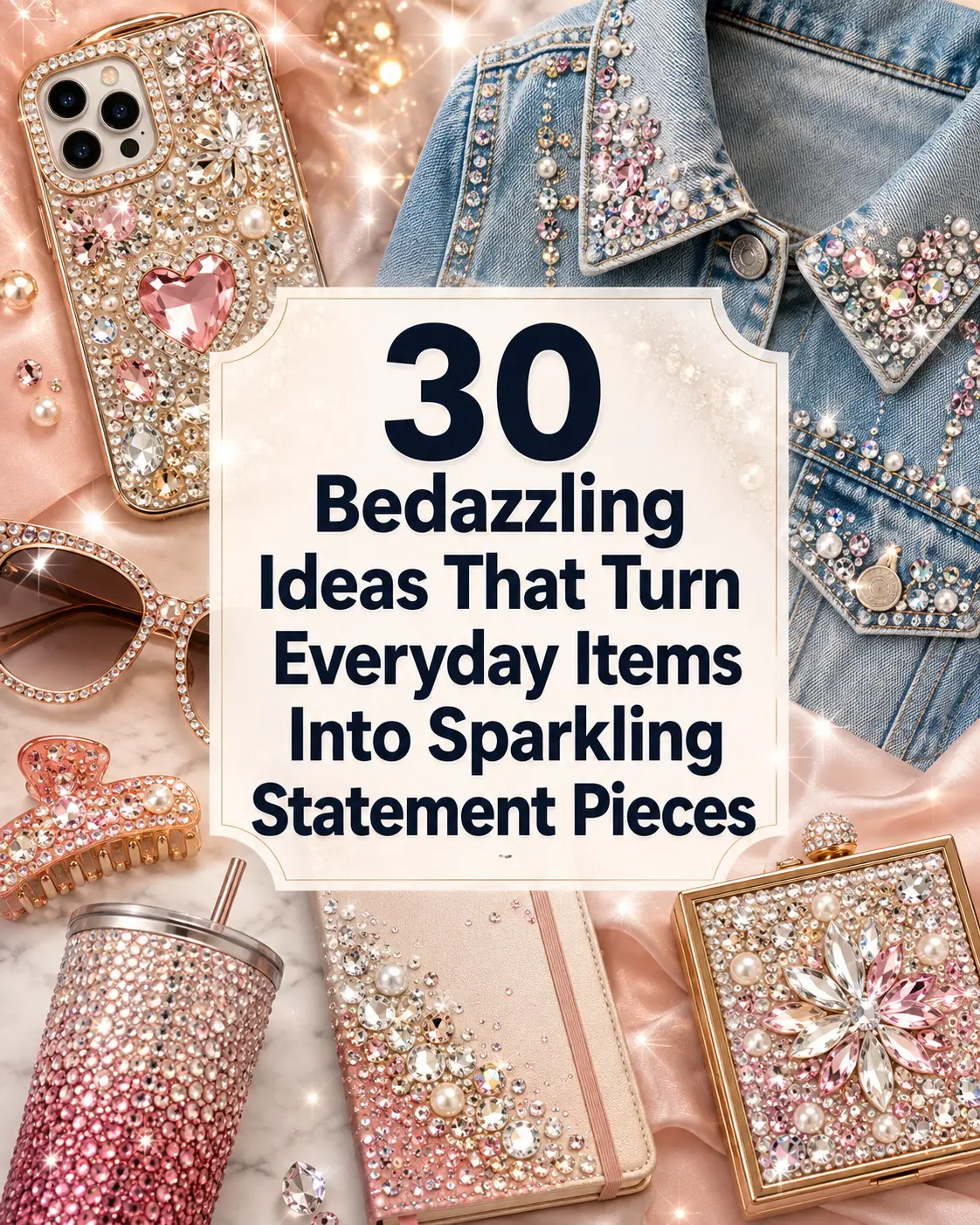 30 Bedazzling Ideas That Turn Everyday Items Into Sparkling Statement Pieces