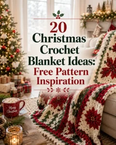 20 Christmas Crochet Blanket Ideas: Free Pattern Inspiration