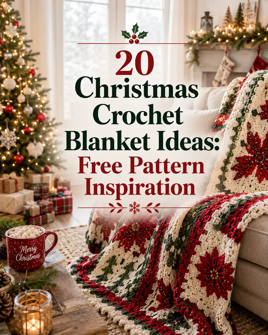 20 Christmas Crochet Blanket Ideas: Free Pattern Inspiration