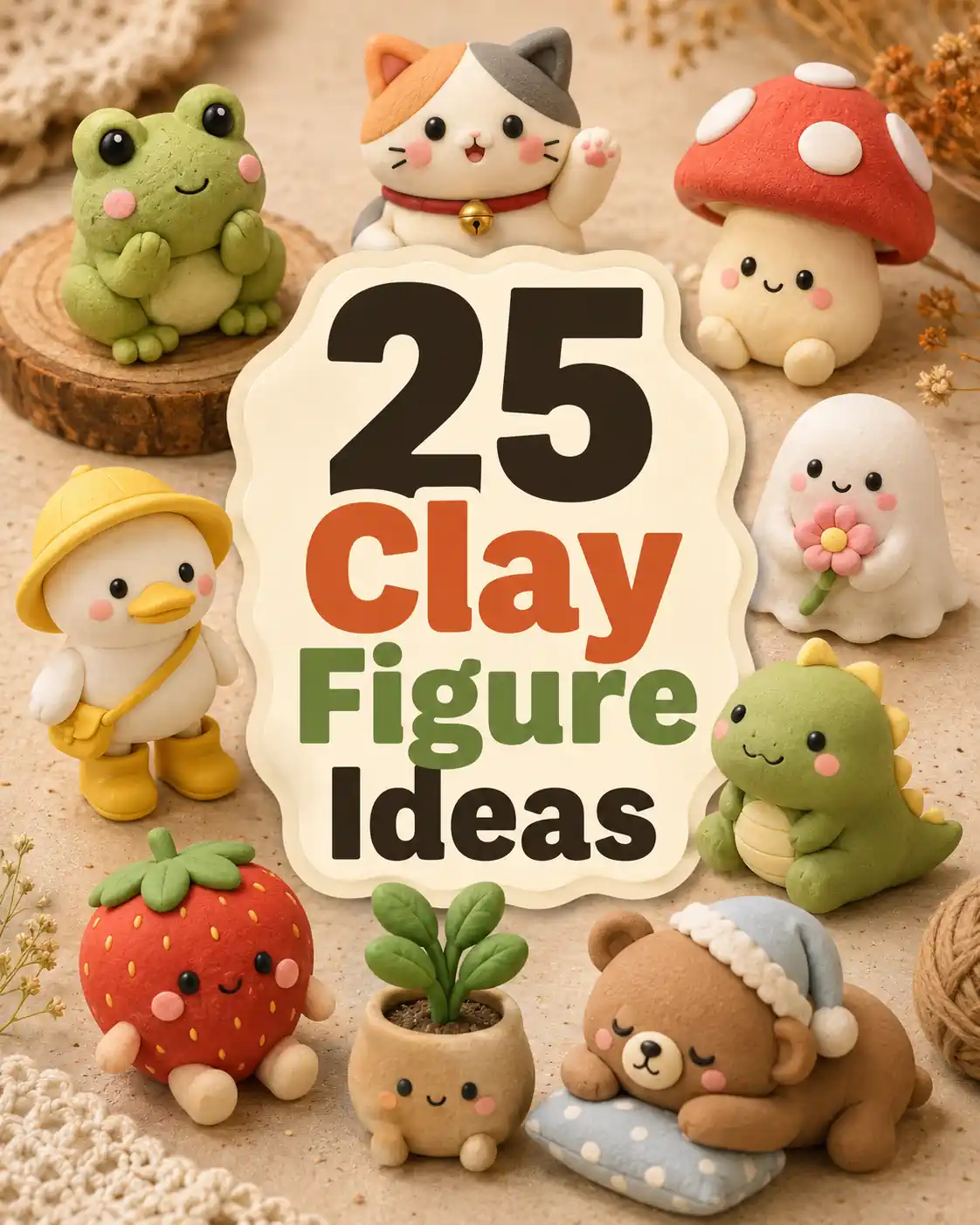 25 Clay Figure Ideas That Are Cute, Easy, and Fun to Make