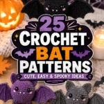 Crochet Bat: 25 Cute and Easy Ideas for Halloween