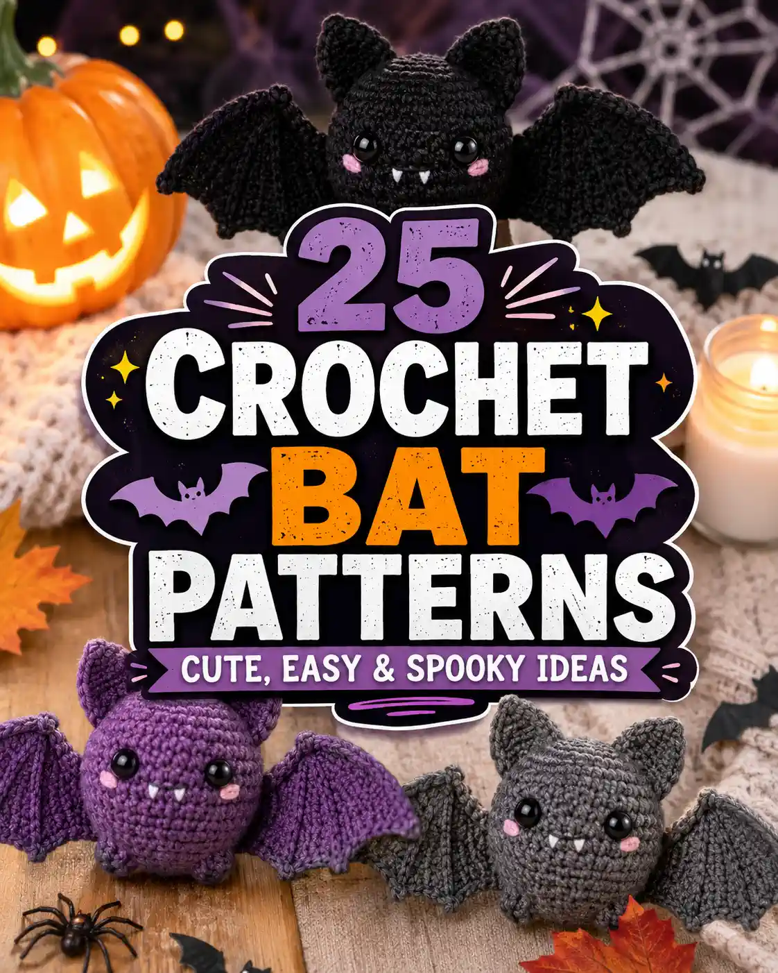 Crochet Bat: 25 Cute and Easy Ideas for Halloween