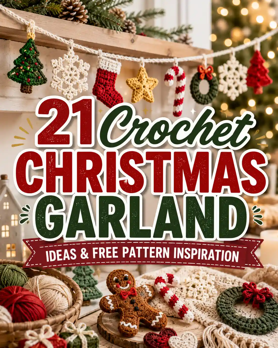 21 Crochet Christmas Garland Ideas & Free Pattern Inspiration