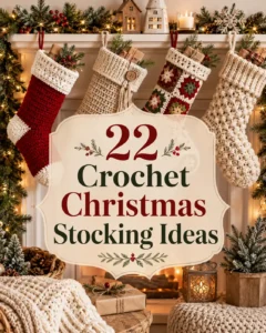 22 Crochet Christmas Stocking Ideas and Patterns for a Handmade Christmas