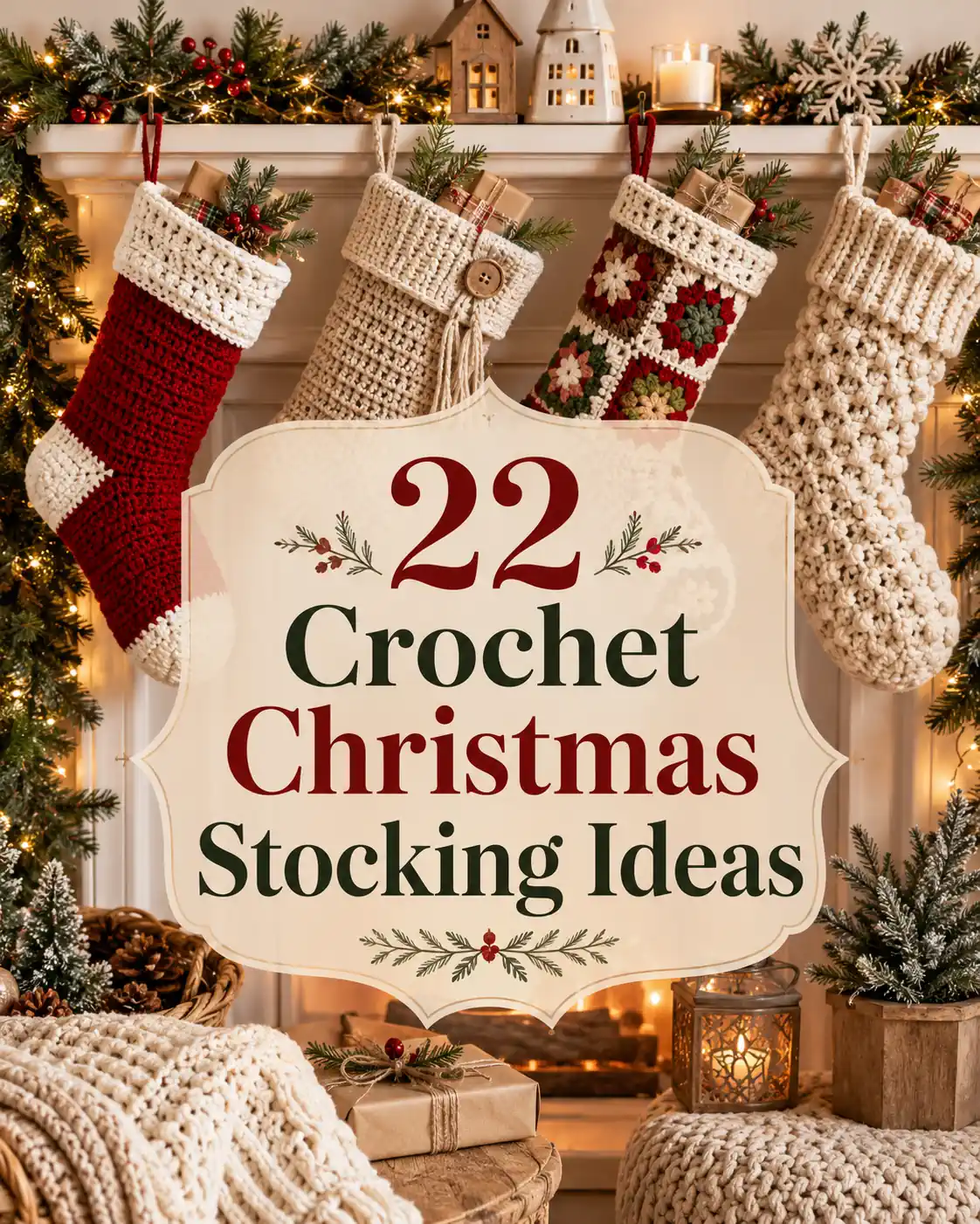 22 Crochet Christmas Stocking Ideas and Patterns for a Handmade Christmas