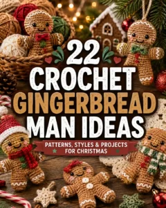 Crochet Gingerbread Man: 22 Cute Ideas for Christmas