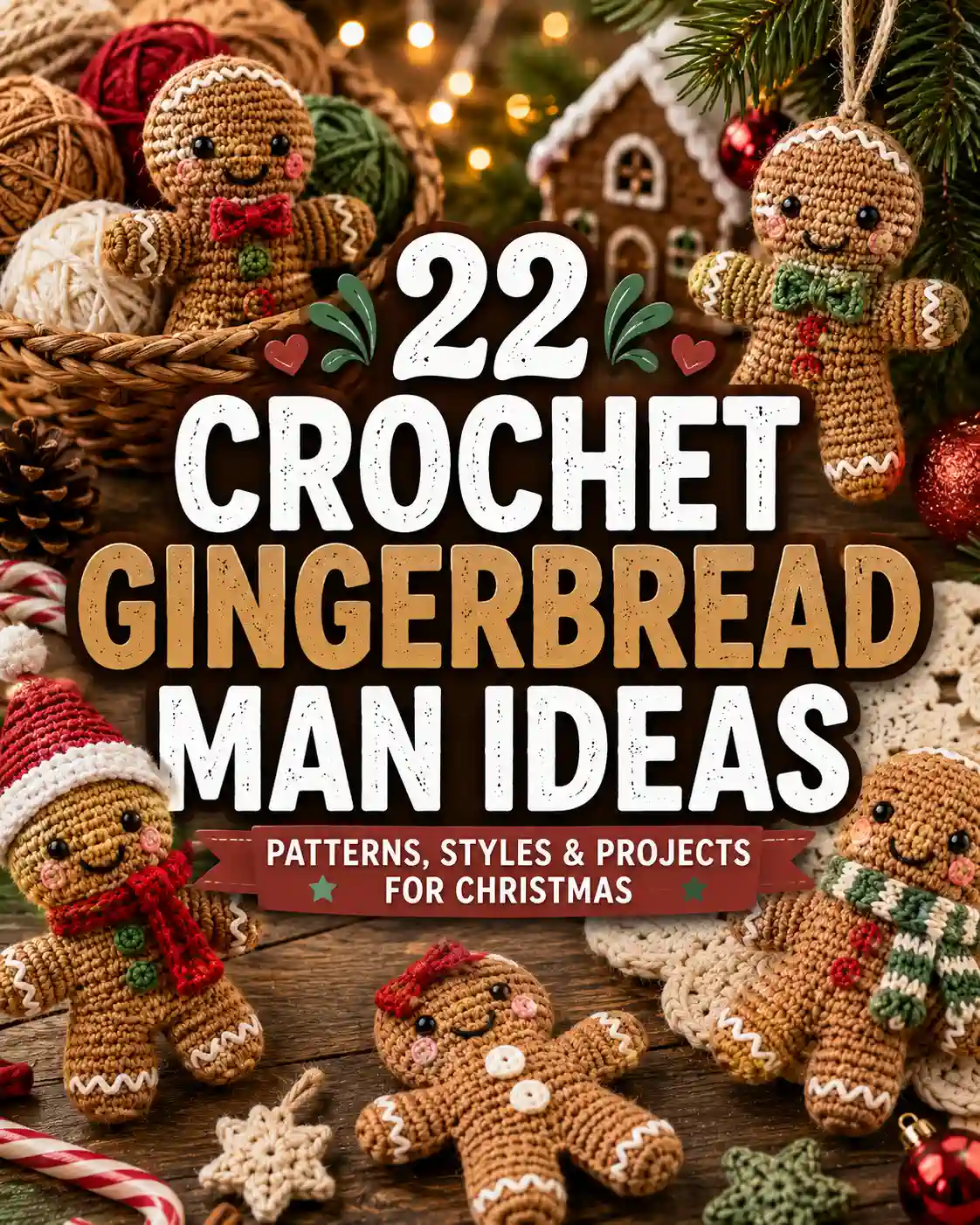 Crochet Gingerbread Man: 22 Cute Ideas for Christmas