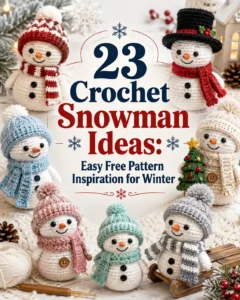 23 Crochet Snowman Ideas: Easy Free Pattern Inspiration for Winter