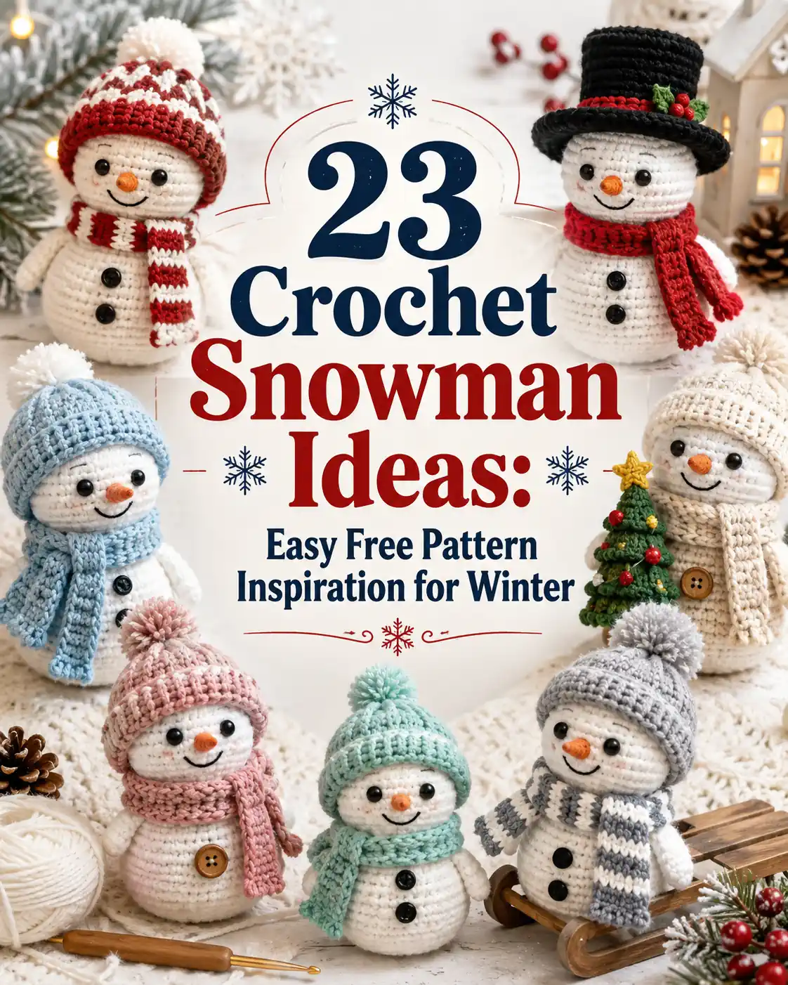 23 Crochet Snowman Ideas: Easy Free Pattern Inspiration for Winter