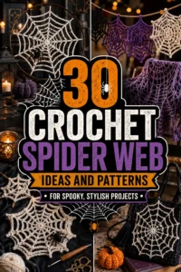 30 Crochet Spider Web Ideas and Patterns for Spooky, Stylish Projects
