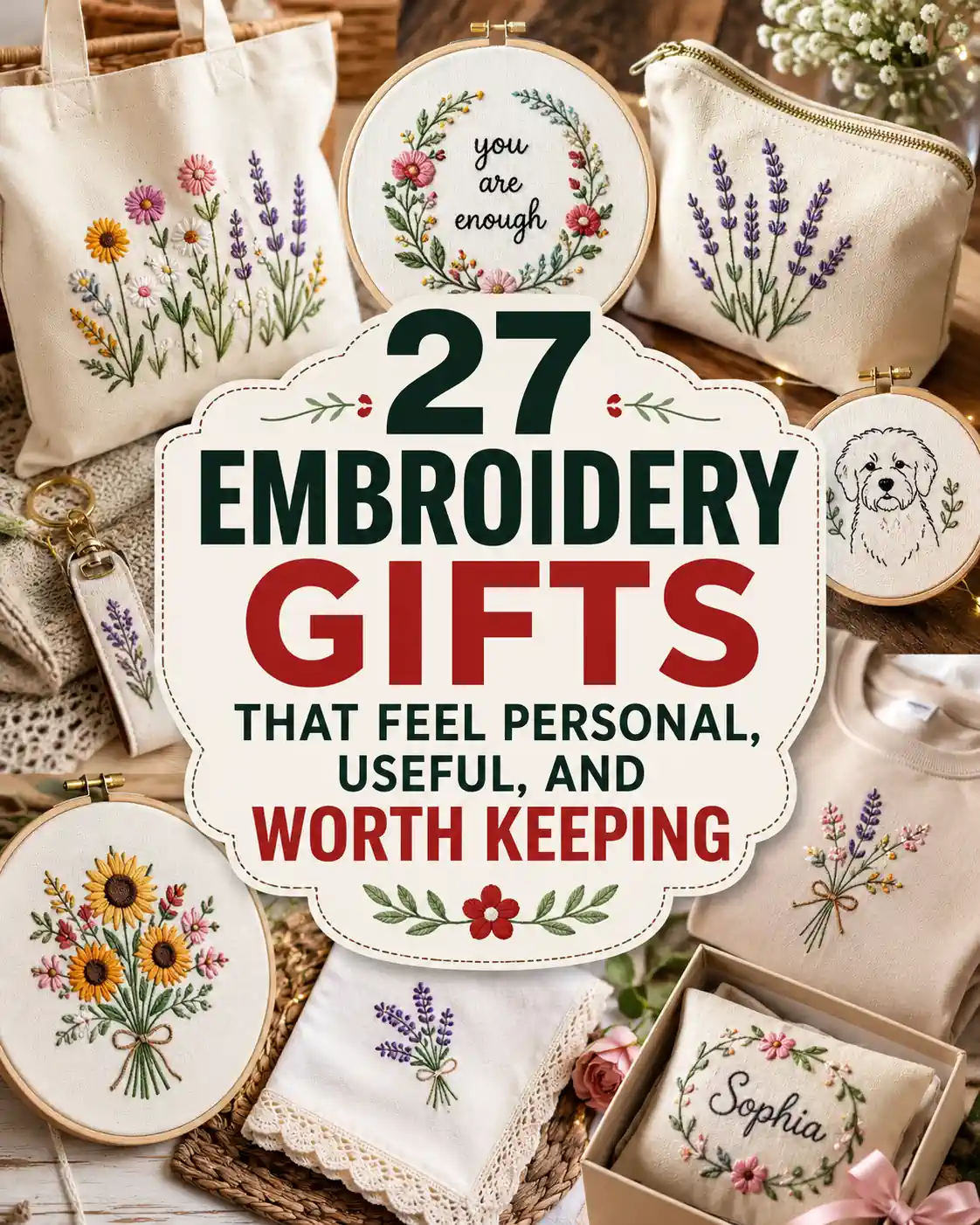 27 Embroidery Gifts That Feel Personal, Useful, and Worth Keeping