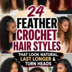 24 Feather Crochet Hair Styles That Look Natural, Last Longer & Turn Heads