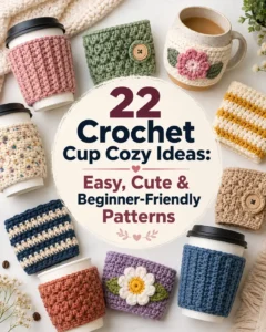 22 Crochet Cup Cozy Ideas: Easy, Cute & Beginner-Friendly Patterns