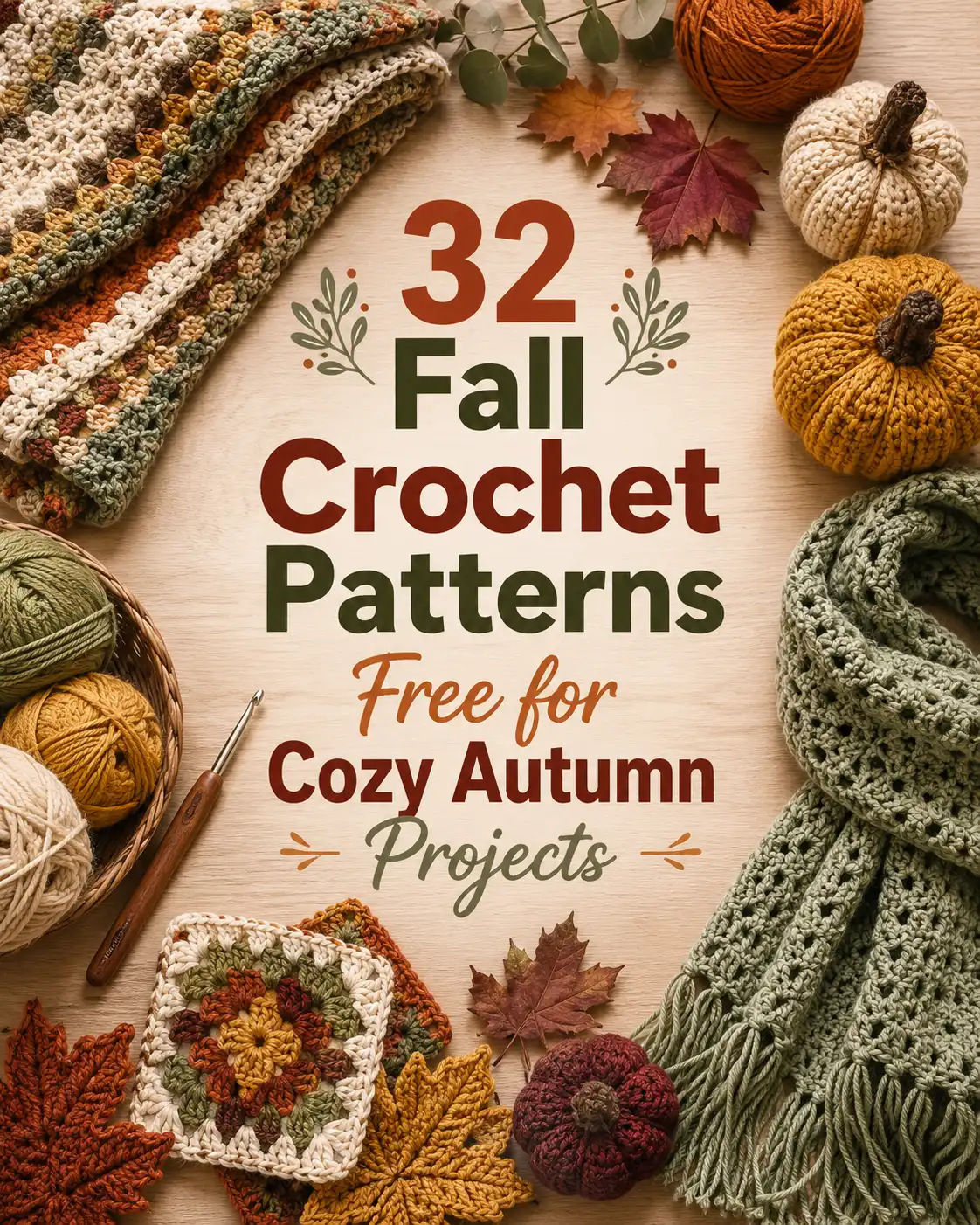 32 Fall Crochet Patterns Free for Cozy Autumn Projects