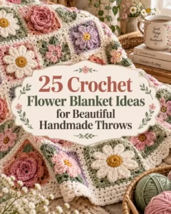 25 Crochet Flower Blanket Ideas for Beautiful Handmade Throws