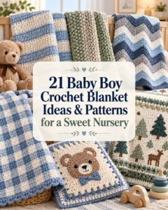 21 Baby Boy Crochet Blanket Ideas & Patterns for a Sweet Nursery