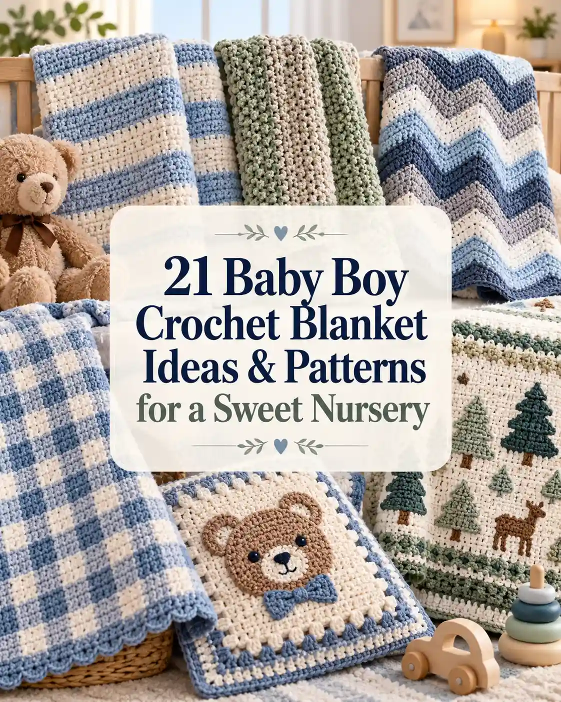 21 Baby Boy Crochet Blanket Ideas & Patterns for a Sweet Nursery