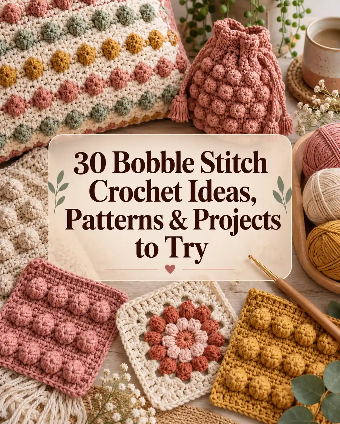 30 Bobble Stitch Crochet Ideas, Patterns & Projects to Try