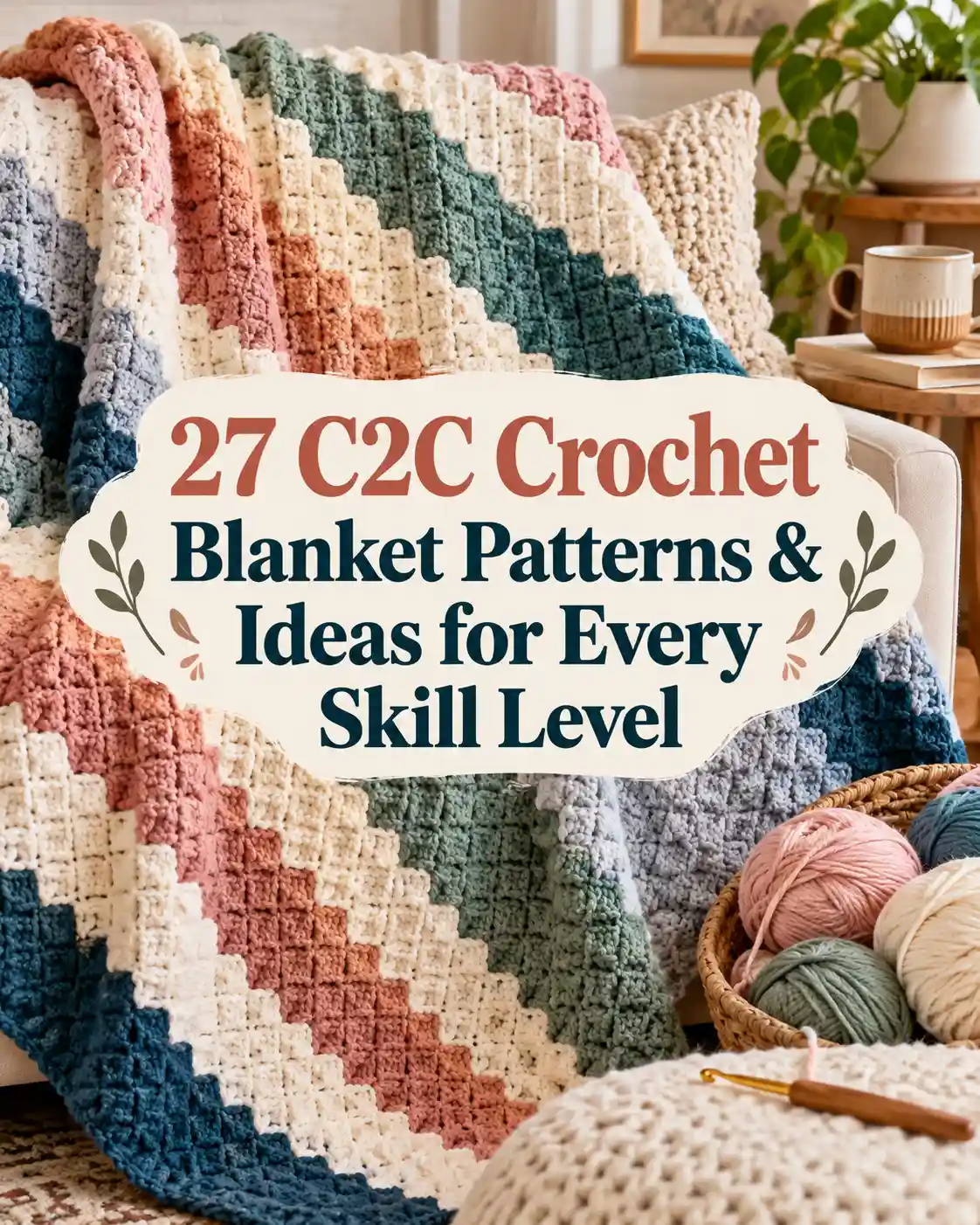 27 C2C Crochet Blanket Patterns & Ideas for Every Skill Level